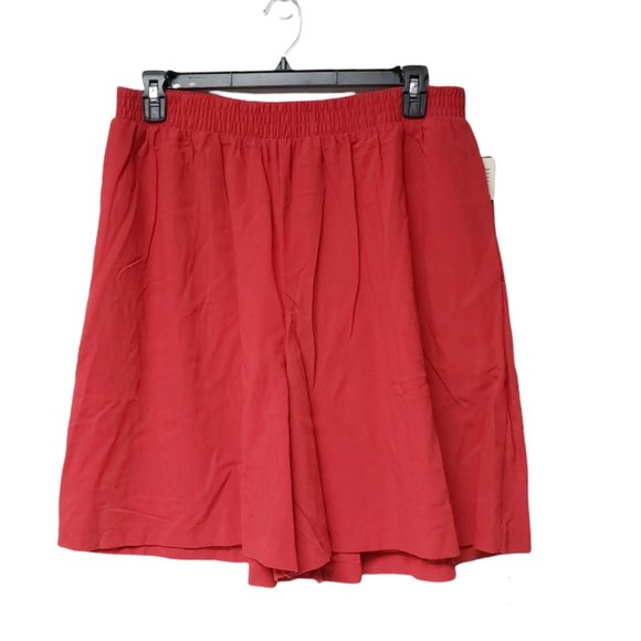 DEADSTOCK 90s Caliché Collection poly-rayon shorts . size 2X . made in USA - Picture 2 of 5